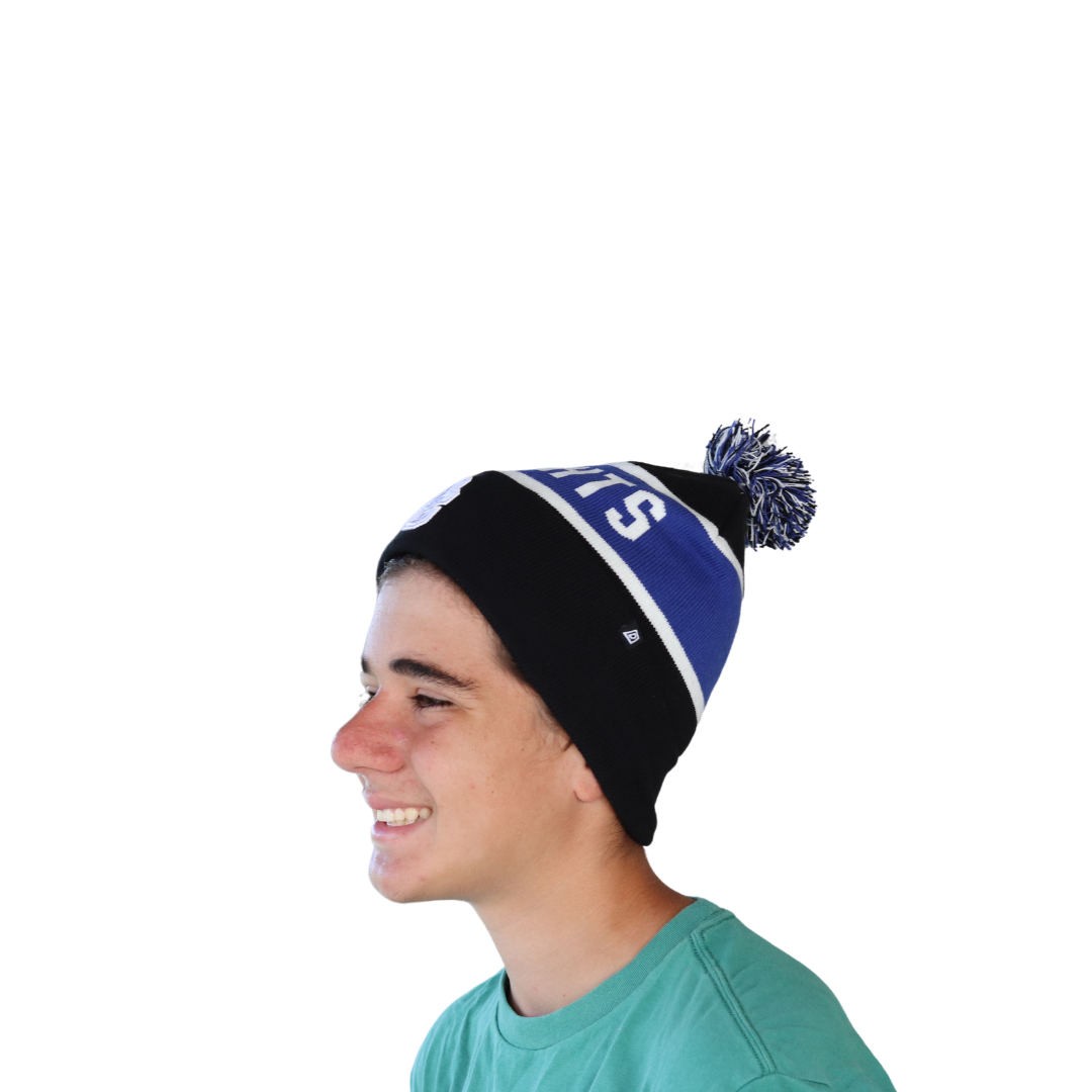 Dallas Blk/Wht Dome Knit Hat