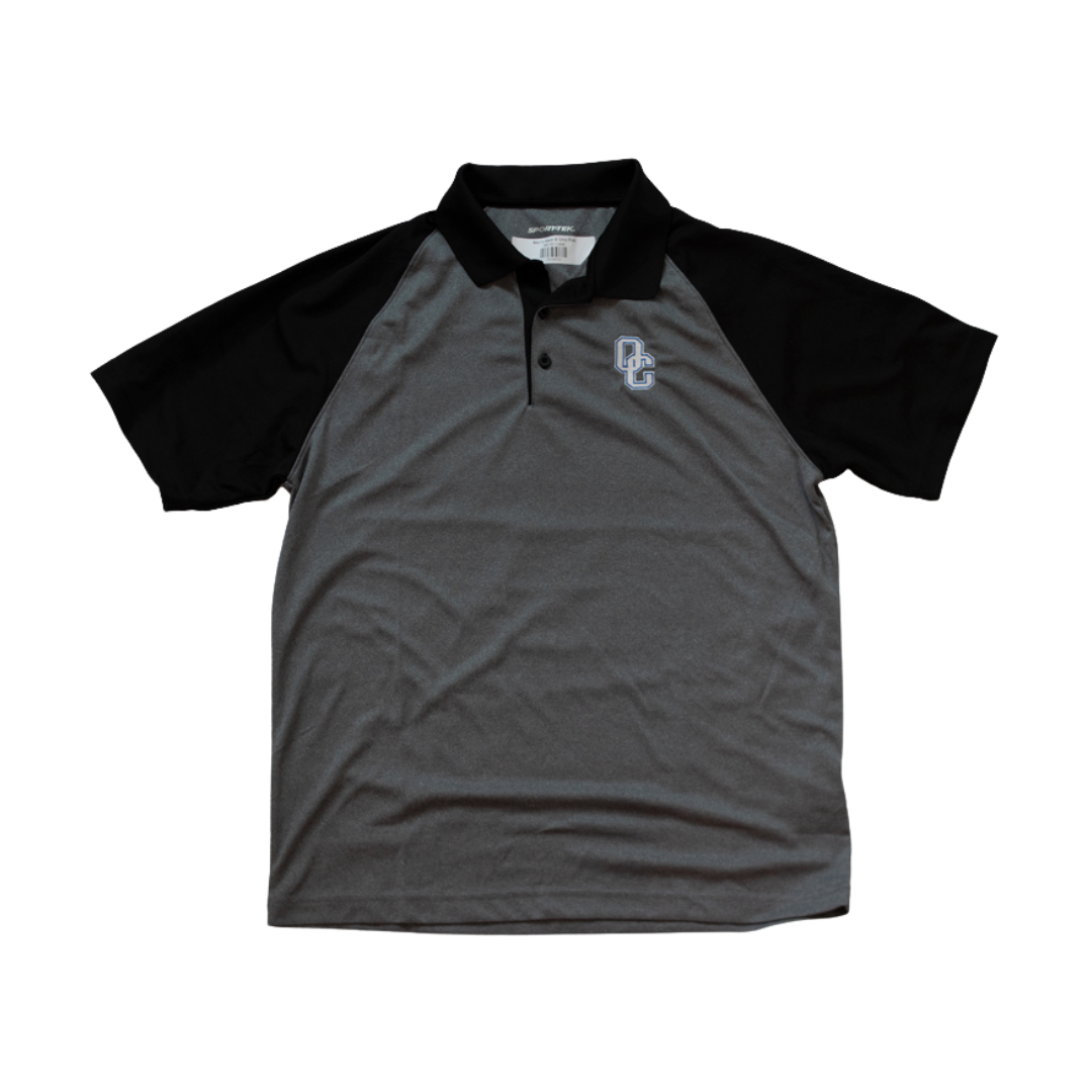 Men's Black & Grey Polo