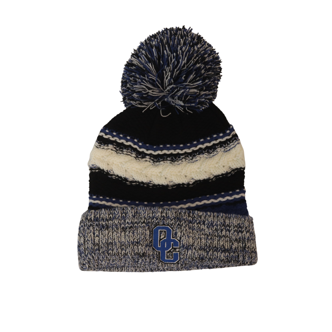 Sport Tek Black Pom Beanie