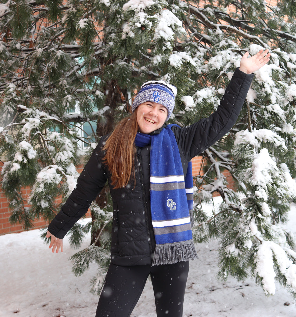 Grey/Royal Blue Comeback Scarf