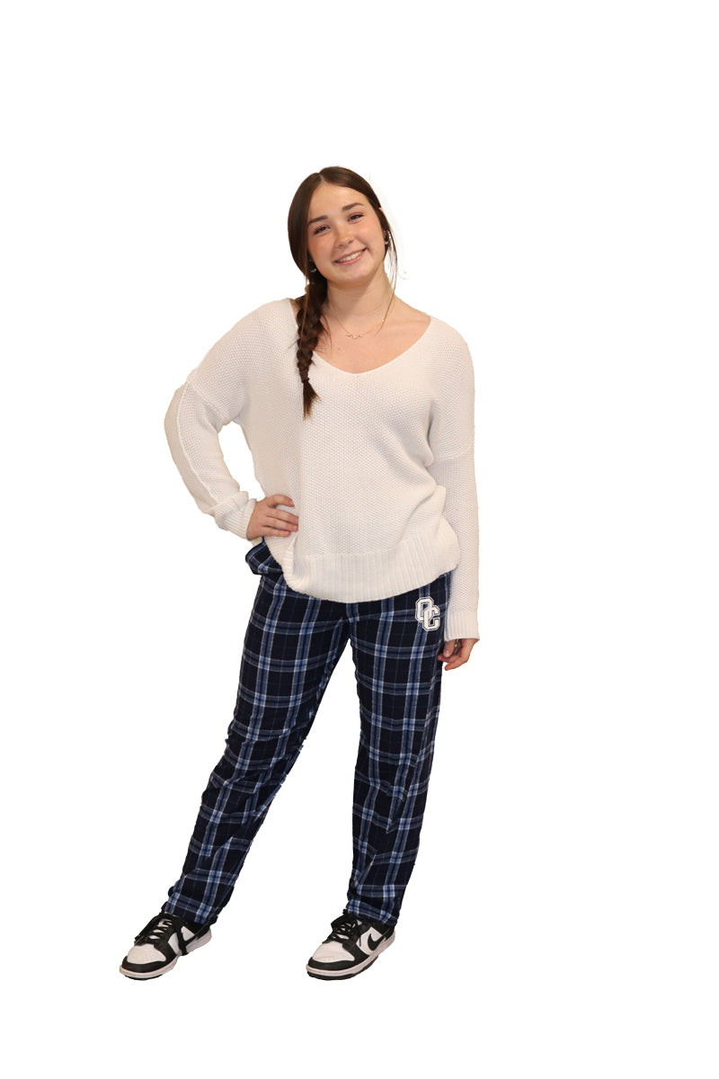 Flannel Pajama Pants (Navy/Columbia)