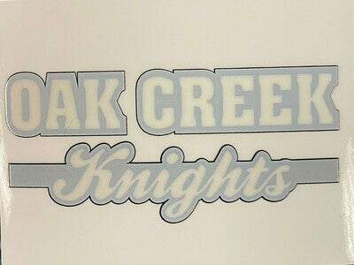 Black/Royal Knights Decal (4x3in)