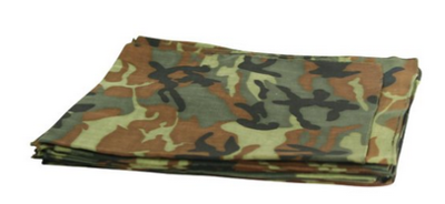 Camo bandana, folded.