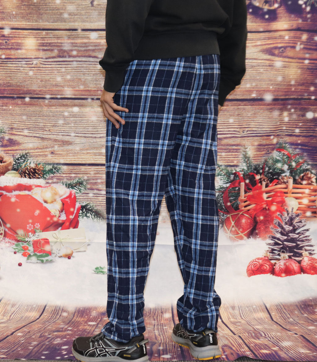 Flannel Pajama Pants (Navy/Columbia)