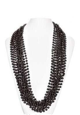 black necklace beads