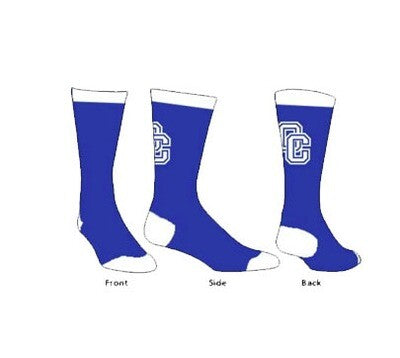 Blue Sock with OC shield on Socks