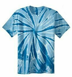 blue tye-dye t-shirt