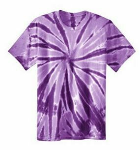 purple tye-dye t-shirt